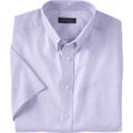 Men's Big & Tall KS Signature Wrinkle Free Short-Sleeve Oxford Dress Shirt by KS Signature in Soft Purple (Size 17)