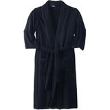 Men's Big & Tall Terry Bathrobe with Pockets by KingSize in Black (Size 2XL/3XL)