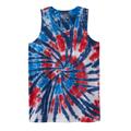 Men's Big & Tall Americana Tank by Liberty Blues® in Americana Tie Dye (Size 4XL)