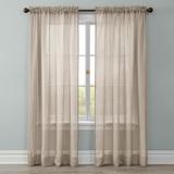 Wide Width BH Studio Crushed Voile Rod-Pocket Panel by BH Studio in Ecru (Size 51" W 95" L) Window Curtain