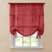 Wide Width BH Studio Sheer Voile Tie-Up Shade by BH Studio in Burgundy (Size 32" W 63" L) Window Curtain