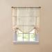 Wide Width BH Studio Sheer Voile Tie-Up Shade by BH Studio in Ecru (Size 32" W 44" L) Window Curtain