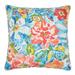 20"Square Throw Pillow by BrylaneHome in Poppy Blue Outdoor Patio Accent Pillow Cushion