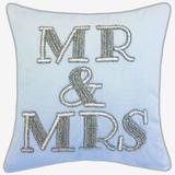 Beaded "Mr & Mrs" by Levinsohn Textiles in Blue