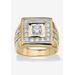 Square Ring by PalmBeach Jewelry in Gold (Size 13)