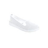 Extra Wide Width Women's The Dottie Slip On Sneaker by Comfortview in White (Size 7 WW)