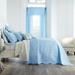 Florence Oversized Bedspread by BrylaneHome in Sky Blue (Size QUEEN)