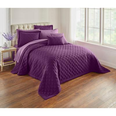 BH Studio Reversible Quilted Bedspread by BH Studio in Plum Dusty Lavender (Size KING)