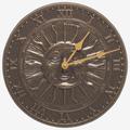 Sunface Clock by Whitehall Products in French Bronze