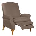 350 lbs. Weight Capacity Faux Suede Recliner by BrylaneHome in Mushroom Extra Wide Seat (350 lb. capacity)