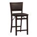 Triena Pad Back Folding Counter Stool 24" by Linon Home Décor in Espresso