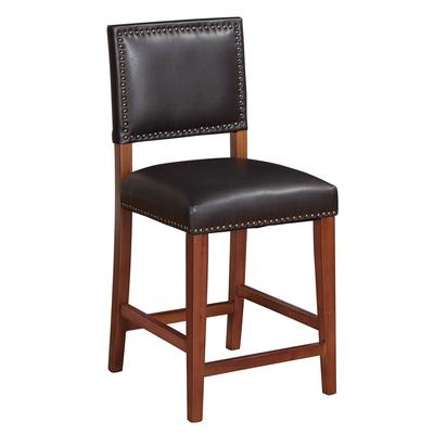Brook Counter Stool 24"H by Linon Home Décor in Black