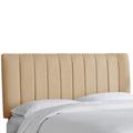 Wesley Channel Seam Headboard by Skyline Furniture in Linen Sandstone (Size QUEEN)