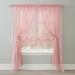 Wide Width Vintage Lace Rod-Pocket Panel by BrylaneHome in Blush (Size 56" W 84" L) Window Curtain
