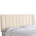 Wesley Channel Seam Headboard by Skyline Furniture in Linen Talc (Size CALKNG)