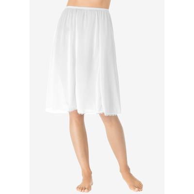 Plus Size Women's 6-Panel Half Slip by Comfort Choice in White (Size M)