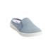 Wide Width Women's The Camellia Slip On Sneaker Mule by Comfortview in Light Denim (Size 9 W)