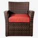 Santiago Chair by BrylaneHome in Brown Geranium Chair w/ free seat cushion