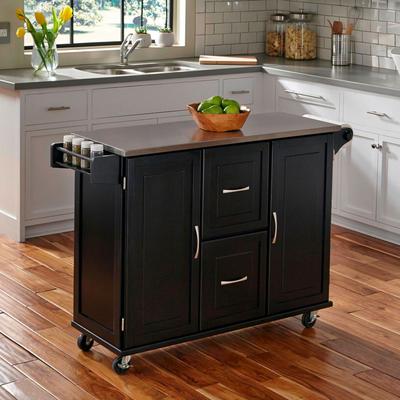 Patriot Kitchen Cart by Homestyles in Black