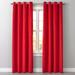 Wide Width BH Studio Velvet Grommet Panel by BH Studio in Santa Red (Size 50" W 84" L) Window Curtain