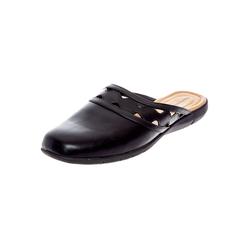 Wide Width Women's The McKenna Mule by Comfortview in Black (Size 12 W)