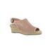 Women's Stacy Sandal by Easy Street® in Blush Linen Print (Size 10 M)