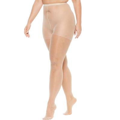 Plus Size Women's 2-Pack Sheer Tights by Comfort Choice in Nude (Size A/B)