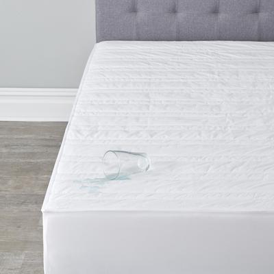 Soft & Dry Waterproof Pad by BrylaneHome in White (Size QUEEN) Mattress Pad