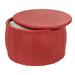 Santiago Round Storage Table by BrylaneHome in Geranium Patio Table