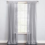 Wide Width BH Studio Sheer Voile Tab-Top Panel by BH Studio in Slate (Size 60" W 63" L) Window Curtain