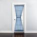 Wide Width BH Studio Sheer Voile Door Panel With Tiebacks by BH Studio in Smoke Blue (Size 60" W 40" L) Window Curtain