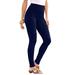 Plus Size Women's Ankle-Length Essential Stretch Legging by Roaman's in Navy (Size 1X) Activewear Workout Yoga Pants