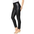 Plus Size Women's Faux-Leather Legging by Roaman's in Black (Size L) Vegan Leather Stretch Pants