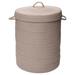Solid Texture Hamper with Lid by Colonial Mills in Silver (Size 16X16X20)