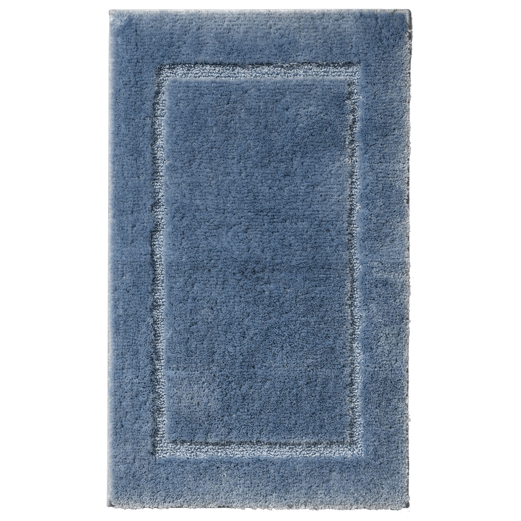 Wide Width BH Studio Luxe Bath Rugs by BrylaneHome in French Blue (Size 24" W 40" L) Bath Mat