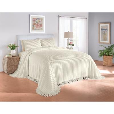 Chenille Bedspread by BrylaneHome in Eggshell (Size KING)