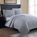 Tristan Quilt Set by American Home Fashion in Gray (Size FL/QUE)