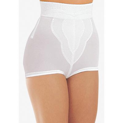 Plus Size Women's Firm Control High-Waist Brief by Rago in White (Size 3XL) Body Shaper