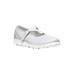 Extra Wide Width Women's TravelLite Mary Jane Sneaker by Propet® in White (Size 10 WW)