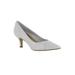 Extra Wide Width Women's Wow Pump by Bella Vita® in White Kid Leather (Size 9 WW)