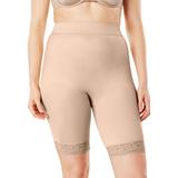 Plus Size Women's Moderate Control Thigh Slimmer by Rago in Beige (Size 12X) Body Shaper