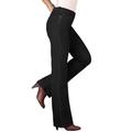 Plus Size Women's Invisible Stretch® Contour Bootcut Jean by Denim 24/7 in Black Denim (Size 32 W)