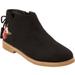 Extra Wide Width Women's The Sienna Bootie by Comfortview in Black (Size 7 1/2 WW)