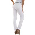 Plus Size Women's Invisible Stretch® Contour Skinny Jean by Denim 24/7 in White Denim (Size 14 W)