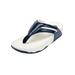 Extra Wide Width Women's The Sporty Slip On Thong Sandal by Comfortview in Navy (Size 12 WW)