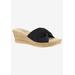 Wide Width Women's Dinah Tuscany Sandal by Easy Street in Black (Size 8 W)
