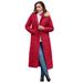 Plus Size Women's Maxi-Length Quilted Puffer Jacket by Roaman's in Classic Red (Size 5X) Winter Coat