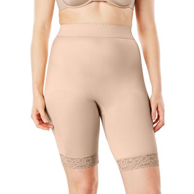 Plus Size Women's Moderate Control Thigh Slimmer by Rago in Beige (Size 10X) Body Shaper