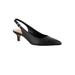 Wide Width Women's Scarlett Slingback Pumps by Bella Vita® in Black Leather (Size 9 1/2 W)