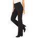 Plus Size Women's Bootcut Comfort Stretch Jean by Denim 24/7 in Black Denim (Size 28 W)